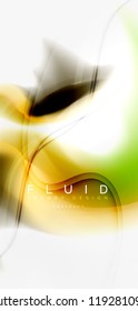 Mezcla de fondo abstracto de flujo de color líquido. Plantilla de diseño abstracto a la moda para presentación de negocios o tecnología, portada de póster de internet o de folletos web, fondo de pantalla. Ilustración del vector