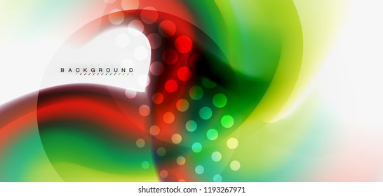 Mezcla de fondo abstracto de flujo de color líquido. Plantilla de diseño abstracto a la moda para presentación de negocios o tecnología, portada de póster de internet o de folletos web, fondo de pantalla. Ilustración del vector