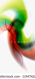Mezcla de fondo abstracto de flujo de color líquido. Plantilla de diseño abstracto a la moda para presentación de negocios o tecnología, portada de póster de internet o de folletos web, fondo de pantalla. Ilustración del vector