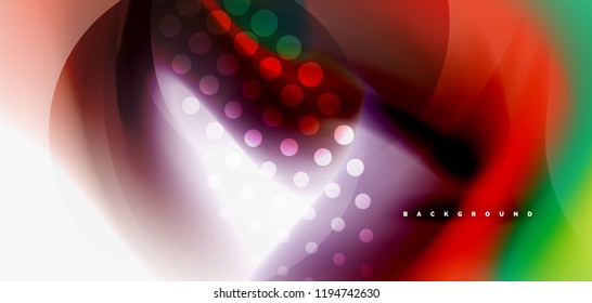 Mixing liquid color flow abstract background. Trendy abstract layout template for business or technology presentation, internet poster or web brochure cover, wallpaper. Vector illustration