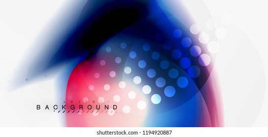 Mixing liquid color flow abstract background. Trendy abstract layout template for business or technology presentation, internet poster or web brochure cover, wallpaper. Vector illustration