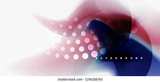 Mixing liquid color flow abstract background. Trendy abstract layout template for business or technology presentation, internet poster or web brochure cover, wallpaper. Vector illustration