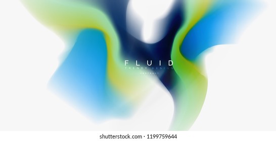 Mezcla de fondo abstracto de flujo de color líquido. Plantilla de diseño abstracto a la moda para presentación de negocios o tecnología, portada de póster de internet o de folletos web, fondo de pantalla. Ilustración del vector
