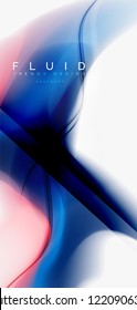 Mezcla de fondo abstracto de flujo de color líquido. Plantilla de diseño abstracto a la moda para presentación de negocios o tecnología, portada de póster de internet o de folletos web, fondo de pantalla. Ilustración del vector