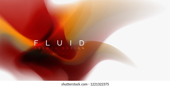 Mezcla de fondo abstracto de flujo de color líquido. Plantilla de diseño abstracto a la moda para presentación de negocios o tecnología, portada de póster de internet o de folletos web, fondo de pantalla. Ilustración del vector