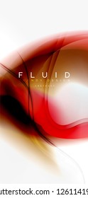 Mezcla de fondo abstracto de flujo de color líquido. Plantilla de diseño abstracto a la moda para presentación de negocios o tecnología, portada de póster de internet o de folletos web, fondo de pantalla. Ilustración del vector