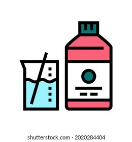 mixing liquid for resin art color icon vector. mixing liquid for resin art sign. isolated symbol illustration