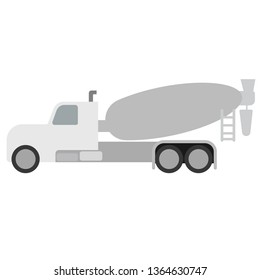 Mixing machine flat illustration