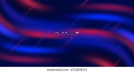 Mixing passion with precision in a cutting-edge, high-tech background, ideal for tech events, conferences, and exhibitions. Vector Illustration