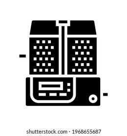 mixing pharmaceutical production glyph icon vector. mixing pharmaceutical production sign. isolated contour symbol black illustration