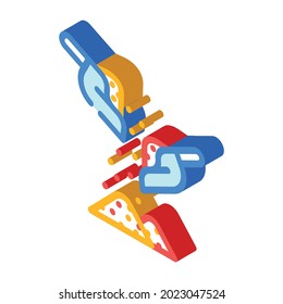 Mix Gewürze isometrische Icon Vektorgrafik. Gewürzzeichen vermischen. einzelne Symbolillustration