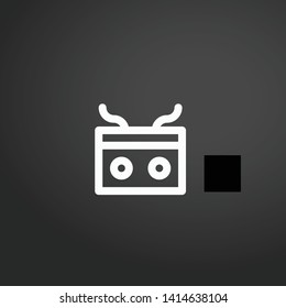 Mixing vector icon. Mixing concept stroke symbol design. Thin graphic elements vector illustration, outline pattern for your web site design, logo, UI. EPS 10.