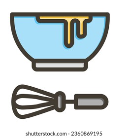 Mixing Vector Thick Line Filled Colors Icon For Personal And Commercial Use.
