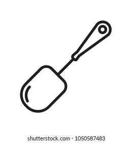 Mixing with whisk line icon. Kitchenware, utensil, blender. Cooking concept. Vector illustration can be used for topics like preparing food, culinary, making dough