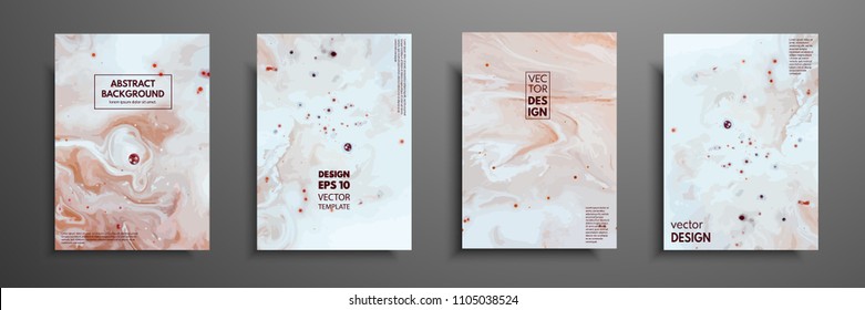 Mixture of acrylic paints. Liquid marble texture. Fluid art. Applicable for design cover, presentation, invitation, flyer, annual report, poster and business card, desing packaging. Modern artwork