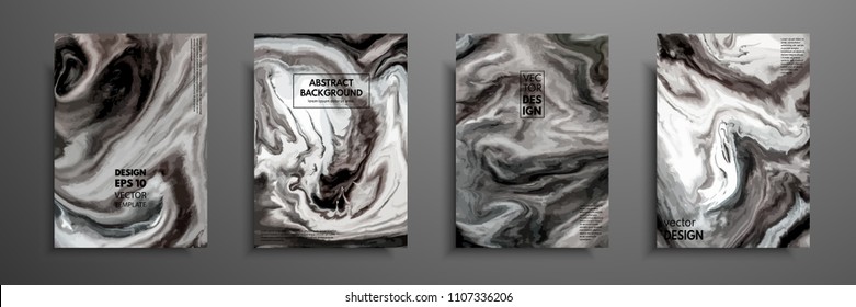 Mixture of acrylic paints. Liquid marble texture. Fluid art. Applicable for design cover, presentation, invitation, flyer, annual report, poster and business card, desing packaging. Modern artwork