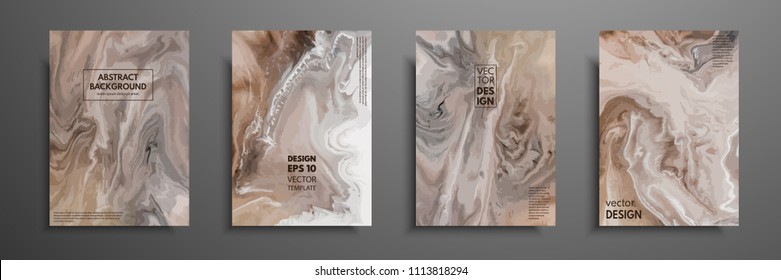 Mixture of acrylic paints. Liquid marble texture. Fluid art. Applicable for design cover, presentation, invitation, flyer, annual report, poster and business card, desing packaging. Modern artwork