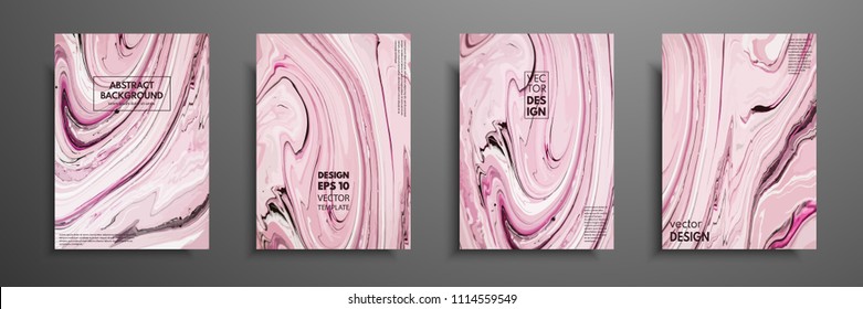 Mixture of acrylic paints. Liquid marble texture. Fluid art. Applicable for design cover, presentation, invitation, flyer, annual report, poster and business card, desing packaging. Modern artwork
