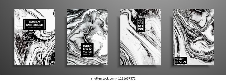 Mixture of acrylic paints. Liquid marble texture. Fluid art. Applicable for design cover, presentation, invitation, flyer, annual report, poster and business card, desing packaging. Modern artwork