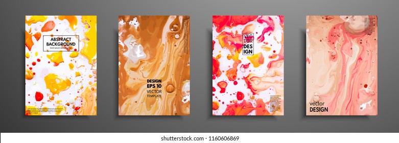 Mischung von Acrylfarben. Flüssiger Marmor-Textur. Fluid Art. Anwendbar für Design-Cover, Präsentation, Einladung, Flyer, Geschäftsbericht, Poster und Visitenkarte, Design-Verpackung. Moderne Kunstwerke.