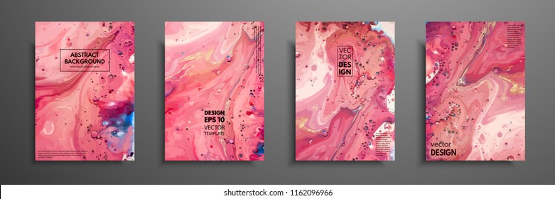 Mischung von Acrylfarben. Flüssiger Marmor-Textur. Fluid Art. Anwendbar für Design-Cover, Präsentation, Einladung, Flyer, Geschäftsbericht, Poster und Visitenkarte, Design-Verpackung. Moderne Kunstwerke.