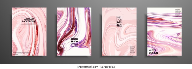 Mixture of acrylic paints. Liquid marble texture. Fluid art. Applicable for design cover, presentation, invitation, flyer, annual report, poster and business card, desing packaging. Modern artwork