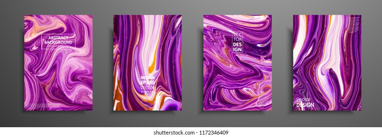 Mixture of acrylic paints. Liquid marble texture. Fluid art. Applicable for design cover, presentation, invitation, flyer, annual report, poster and business card, desing packaging. Modern artwork