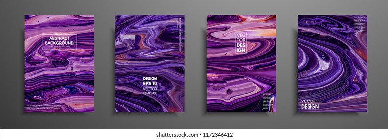 Mixture of acrylic paints. Liquid marble texture. Fluid art. Applicable for design cover, presentation, invitation, flyer, annual report, poster and business card, desing packaging. Modern artwork