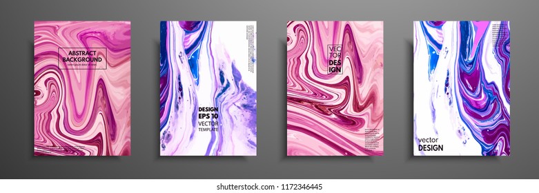 Mixture of acrylic paints. Liquid marble texture. Fluid art. Applicable for design cover, presentation, invitation, flyer, annual report, poster and business card, desing packaging. Modern artwork