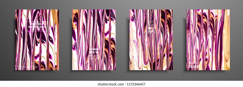 Mixture of acrylic paints. Liquid marble texture. Fluid art. Applicable for design cover, presentation, invitation, flyer, annual report, poster and business card, desing packaging. Modern artwork