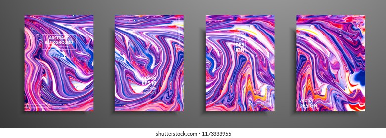 Mixture of acrylic paints. Liquid marble texture. Fluid art. Applicable for design cover, presentation, invitation, flyer, annual report, poster and business card, desing packaging. Modern artwork