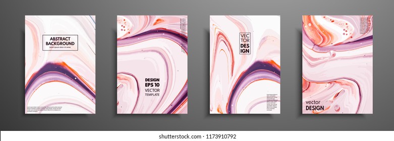 Mixture of acrylic paints. Liquid marble texture. Fluid art. Applicable for design cover, presentation, invitation, flyer, annual report, poster and business card, desing packaging. Modern artwork