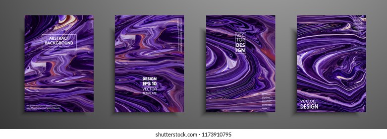 Mixture of acrylic paints. Liquid marble texture. Fluid art. Applicable for design cover, presentation, invitation, flyer, annual report, poster and business card, desing packaging. Modern artwork