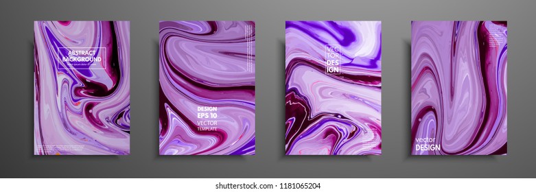 Mixture of acrylic paints. Liquid marble texture. Fluid art. Applicable for design cover, presentation, invitation, flyer, annual report, poster and business card, desing packaging. Modern artwork
