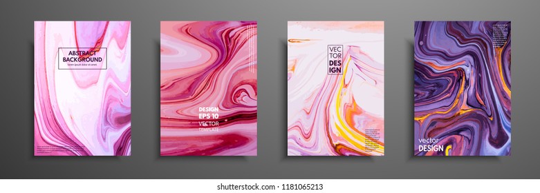 Mixture of acrylic paints. Liquid marble texture. Fluid art. Applicable for design cover, presentation, invitation, flyer, annual report, poster and business card, desing packaging. Modern artwork