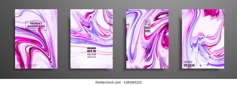 Mixture of acrylic paints. Liquid marble texture. Fluid art. Applicable for design cover, presentation, invitation, flyer, annual report, poster and business card, desing packaging. Modern artwork