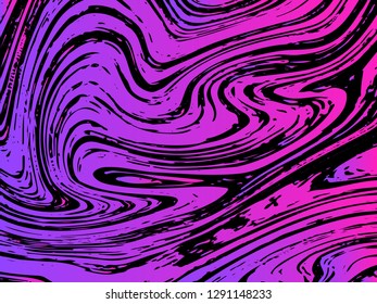 Mixture of acrylic paints. Liquid marble texture. Fluid art. Applicable for design cover, presentation, invitation, flyer, annual report, poster, desing packaging. Modern artwork - Vector