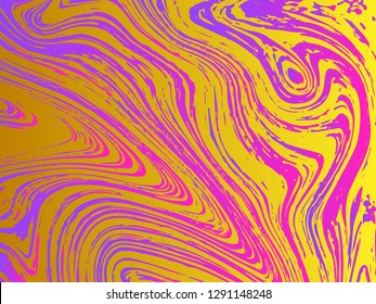 Mixture of acrylic paints. Liquid marble texture. Fluid art. Applicable for design cover, presentation, invitation, flyer, annual report, poster, desing packaging. Modern artwork - Vector