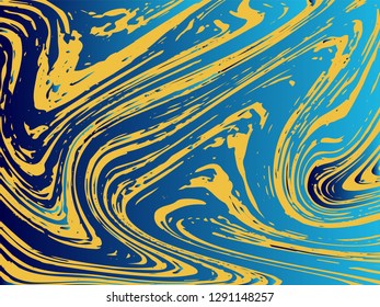 Mixture of acrylic paints. Liquid marble texture. Fluid art. Applicable for design cover, presentation, invitation, flyer, annual report, poster, desing packaging. Modern artwork - Vector