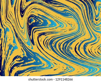Mixture of acrylic paints. Liquid marble texture. Fluid art. Applicable for design cover, presentation, invitation, flyer, annual report, poster, desing packaging. Modern artwork - Vector