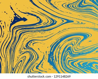 Mixture of acrylic paints. Liquid marble texture. Fluid art. Applicable for design cover, presentation, invitation, flyer, annual report, poster, desing packaging. Modern artwork - Vector