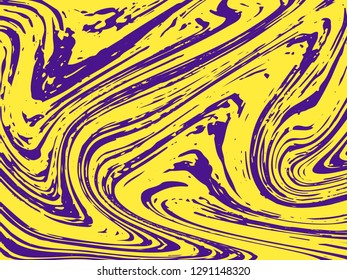 Mixture of acrylic paints. Liquid marble texture. Fluid art. Applicable for design cover, presentation, invitation, flyer, annual report, poster, desing packaging. Modern artwork - Vector