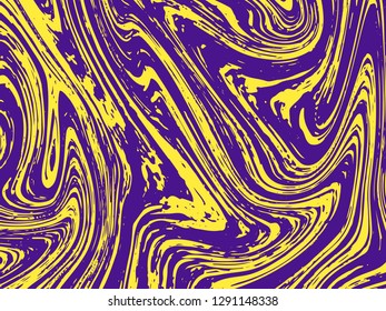 Mixture of acrylic paints. Liquid marble texture. Fluid art. Applicable for design cover, presentation, invitation, flyer, annual report, poster, desing packaging. Modern artwork - Vector