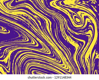 Mixture of acrylic paints. Liquid marble texture. Fluid art. Applicable for design cover, presentation, invitation, flyer, annual report, poster, desing packaging. Modern artwork - Vector