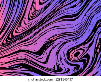 Mixture of acrylic paints. Liquid marble texture. Fluid art. Applicable for design cover, presentation, invitation, flyer, annual report, poster, desing packaging. Modern artwork - Vector