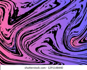 Mixture of acrylic paints. Liquid marble texture. Fluid art. Applicable for design cover, presentation, invitation, flyer, annual report, poster, desing packaging. Modern artwork - Vector