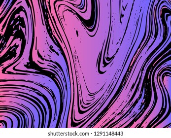 Mixture of acrylic paints. Liquid marble texture. Fluid art. Applicable for design cover, presentation, invitation, flyer, annual report, poster, desing packaging. Modern artwork - Vector