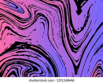 Mixture of acrylic paints. Liquid marble texture. Fluid art. Applicable for design cover, presentation, invitation, flyer, annual report, poster, desing packaging. Modern artwork - Vector