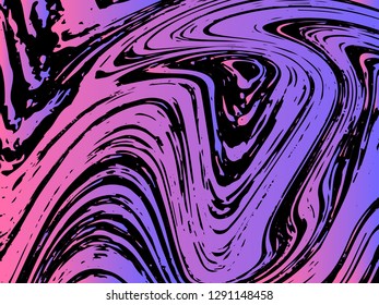 Mixture of acrylic paints. Liquid marble texture. Fluid art. Applicable for design cover, presentation, invitation, flyer, annual report, poster, desing packaging. Modern artwork - Vector