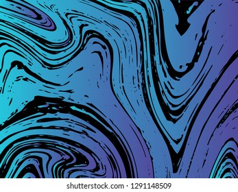 Mixture of acrylic paints. Liquid marble texture. Fluid art. Applicable for design cover, presentation, invitation, flyer, annual report, poster, desing packaging. Modern artwork - Vector